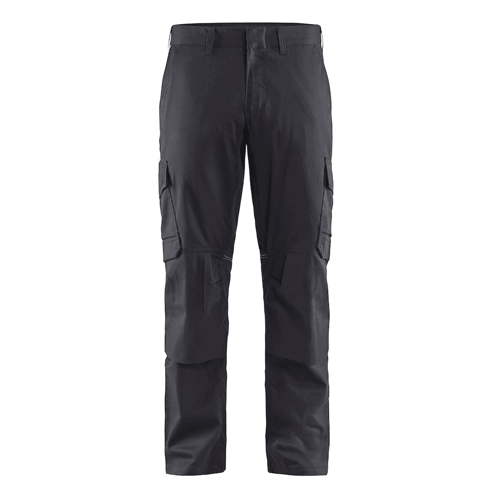 Blaklader 1448 Industry Stretch Kneepad Trousers Mid Grey/Black