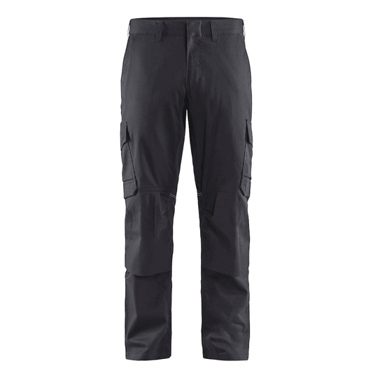 Blaklader 1448 Industry Stretch Kneepad Trousers Mid Grey/Black