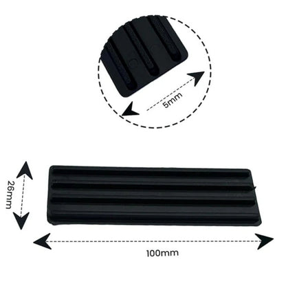 26mm Bridge Packers - Black HIPS Glazing Packers for Easy Leveling of Doors & Windows