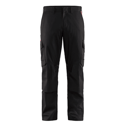 Blaklader 1448 Industry Stretch Kneepad Trousers Black/Red
