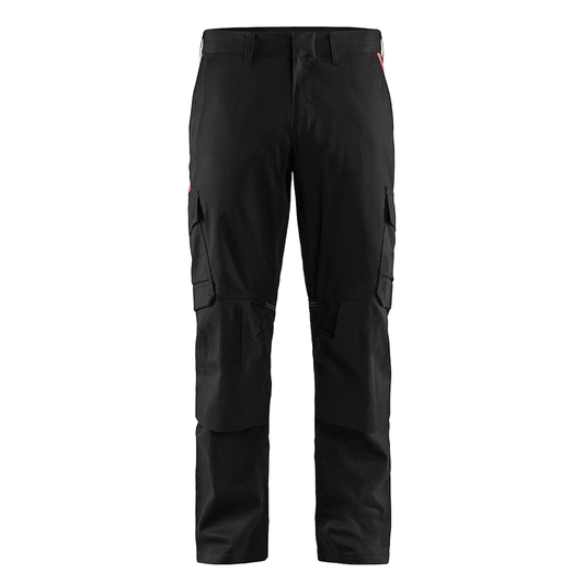 Blaklader 1448 Industry Stretch Kneepad Trousers Black/Red