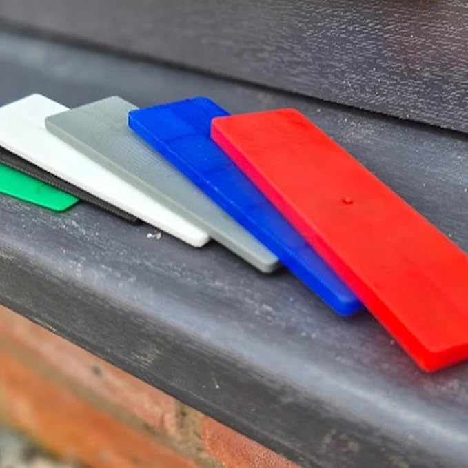 30mm Glazing Packers - Flat Plastic Window & Door Spacers, Made in UK