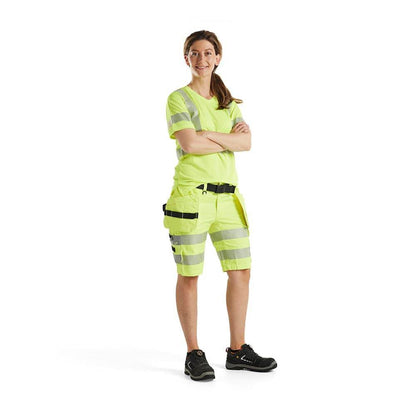 Blaklader 7186 Women's Hi-Vis Stretch Holster Pocket Shorts