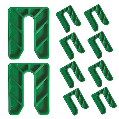 U Packers 5mm Green - Polypropylene Plastic Shims for Windows, Doors & Leveling