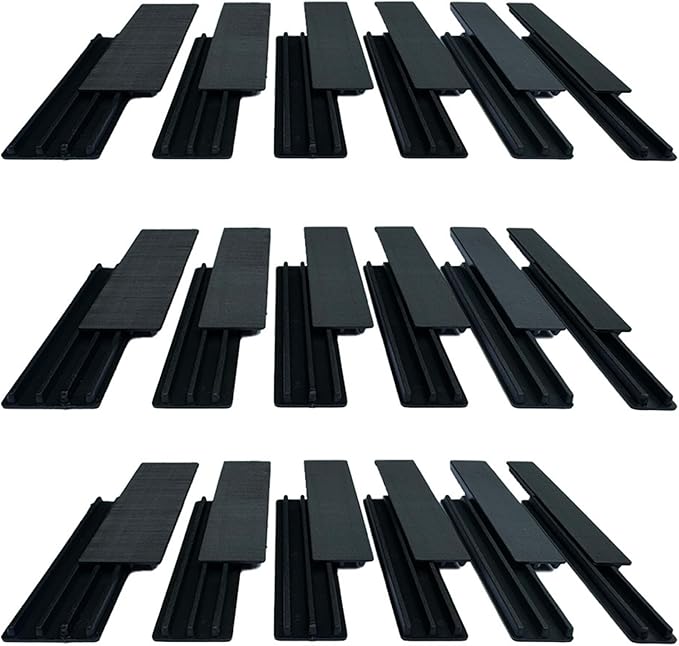 32mm Bridge Packers - Black HIPS Glazing Packers for Easy Leveling of Doors & Windows