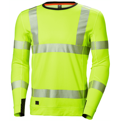 Helly Hansen 75111 Lifa Active Hi Vis Base Layer Crewneck