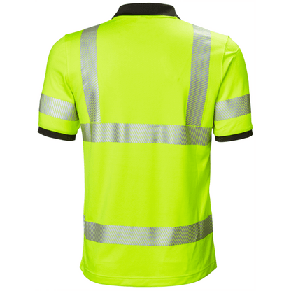 Helly Hansen 75112 Lifa Active Hi Vis Base Layer Polo Yellow Large