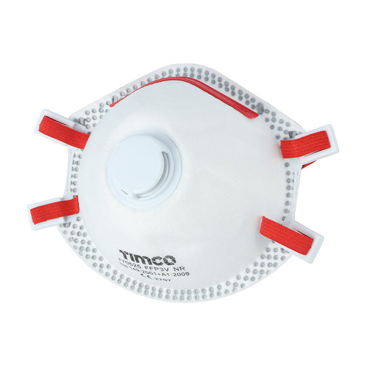 Timco FFP3 Moulded Mask with Valve – One Size (Pack of 5)