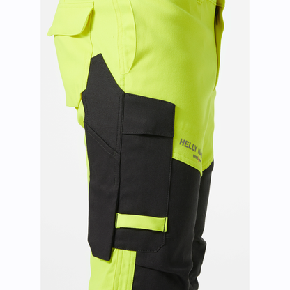 Helly Hansen 77451 Fyre Flame Retardant Work Pants, Class 2 Yellow 31" Waist, 31.5" Leg