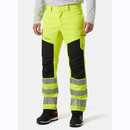 Helly Hansen 77451 Fyre Flame Retardant Work Pants, Class 2 Yellow 31" Waist, 31.5" Leg