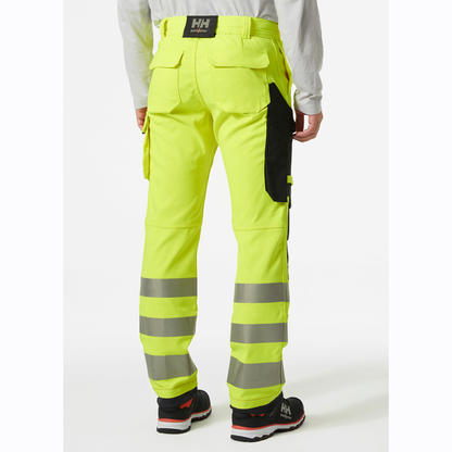 Helly Hansen 77451 Fyre Flame Retardant Work Pants, Class 2 Yellow 31" Waist, 31.5" Leg