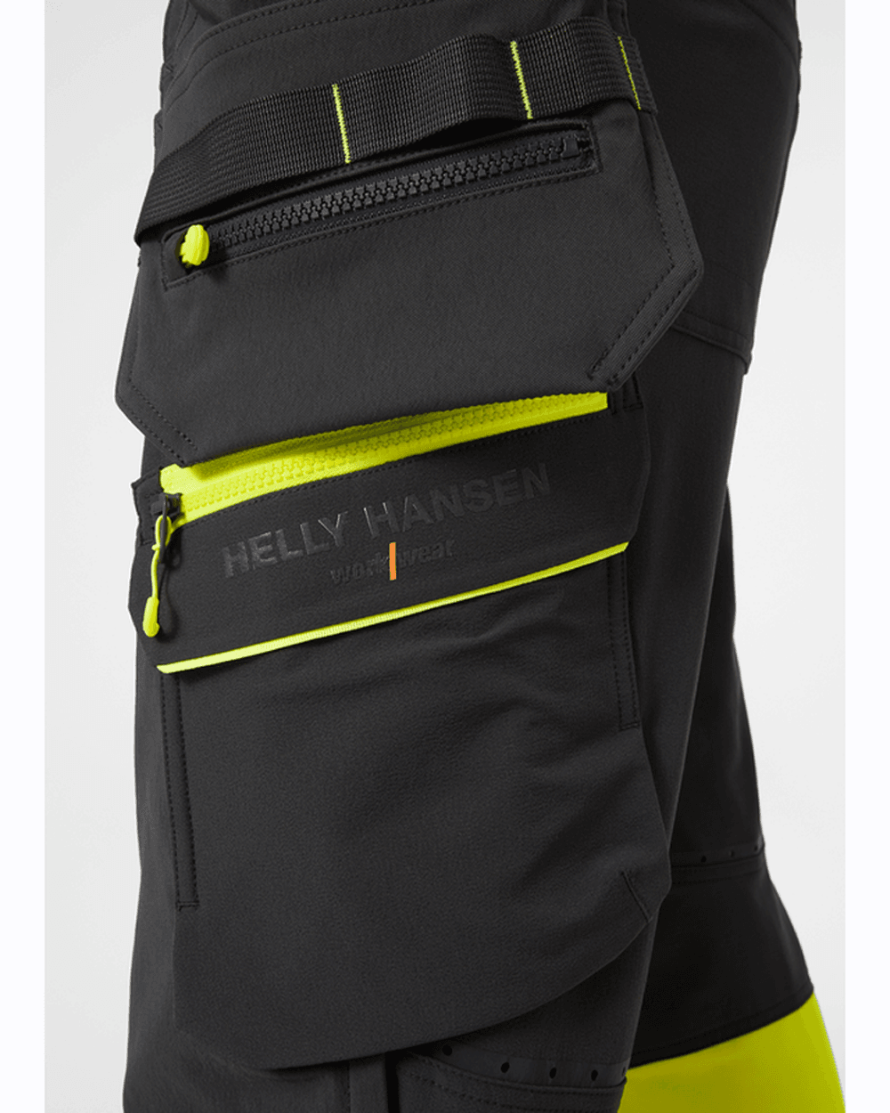 Helly Hansen 77500 Hi-Vis ICU BRZ 4-Way Holster Pocket Knee Pad Stretch Trousers Class 1