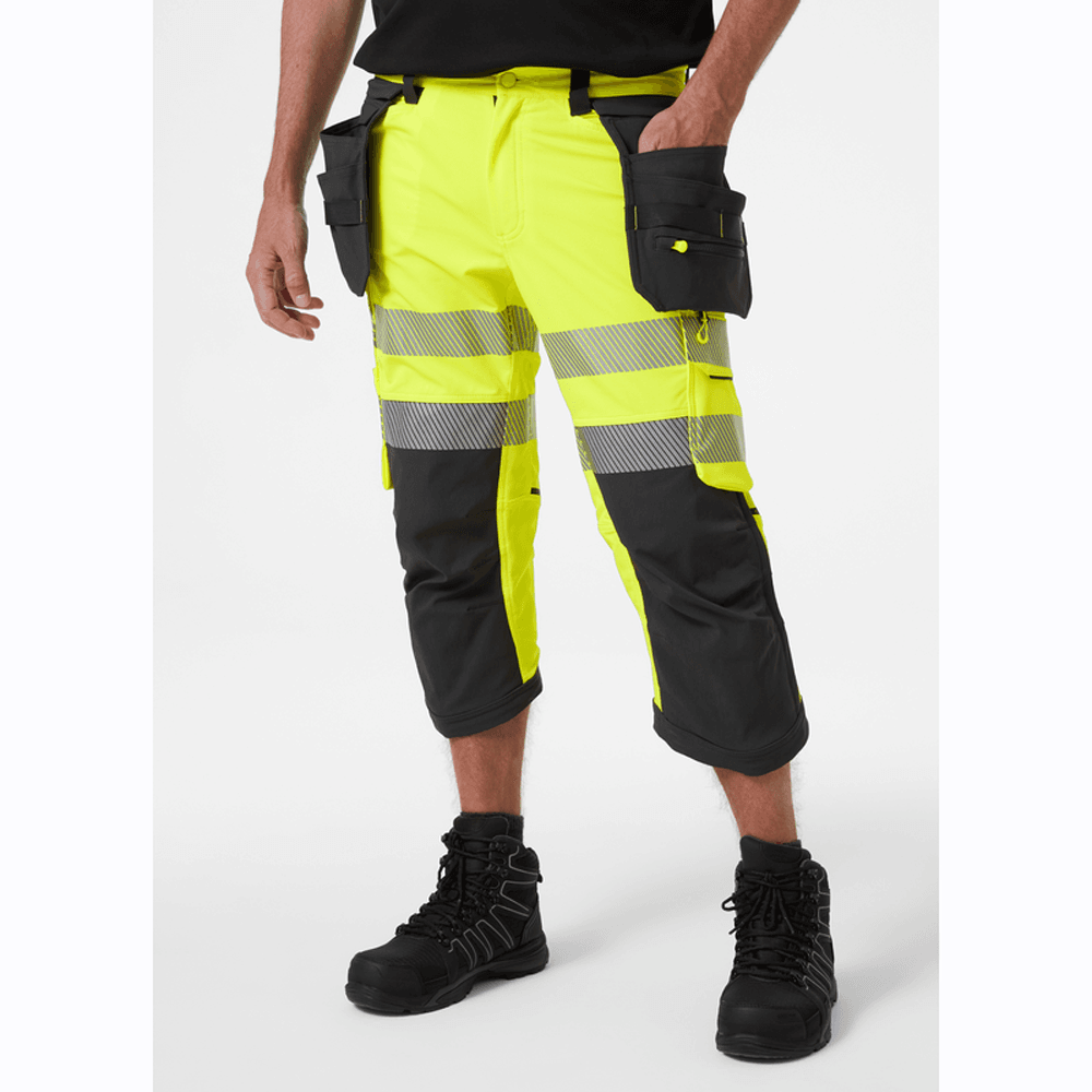Helly Hansen 77502 ICU BRZ Hi-Vis Pirate Construction Pants Trousers, Class 1