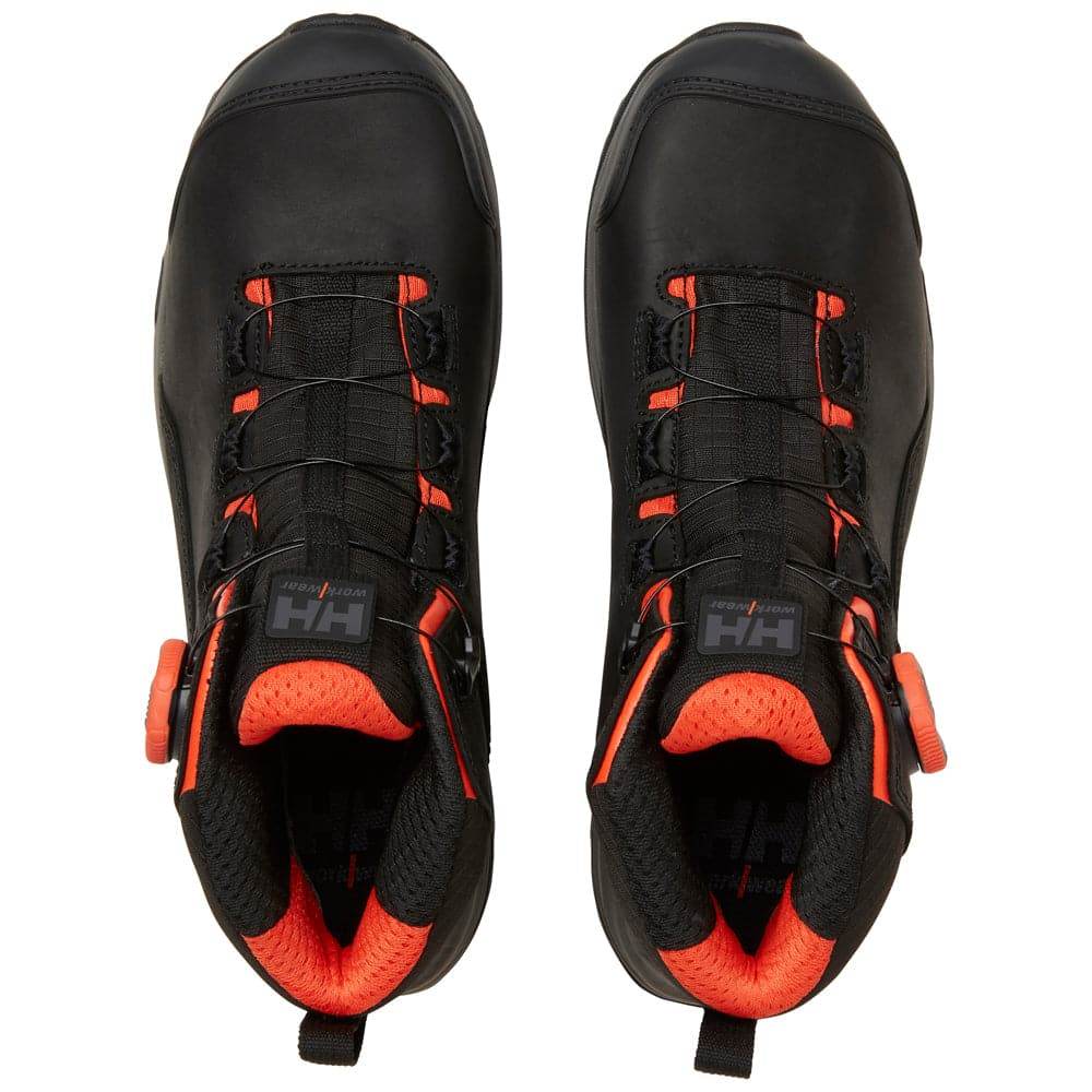 Helly Hansen 78443 Manchester LTR Mid BOA Waterproof S7S Safety Hiker Boot Black / Grey / UK 2 / EU 35