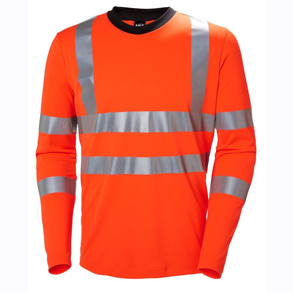 Helly Hansen 79093 Addvis Long Sleeve Stretch Hi-Vis T-Shirt Top