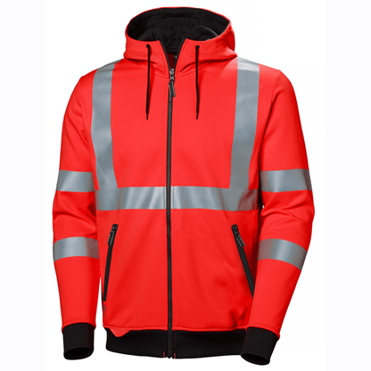 Helly Hansen 79094 Addvis Hi-Vis Stretch Zip Hoodie Sweatshirt