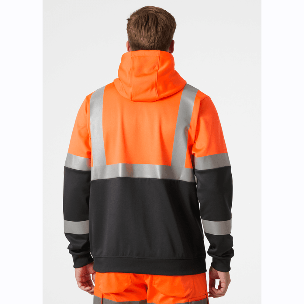 Helly Hansen 79259 Addvis Hi-Vis Zip Hoodie Sweatshirt