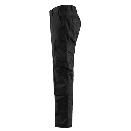 Blaklader 1448 Industry Stretch Kneepad Trousers Black