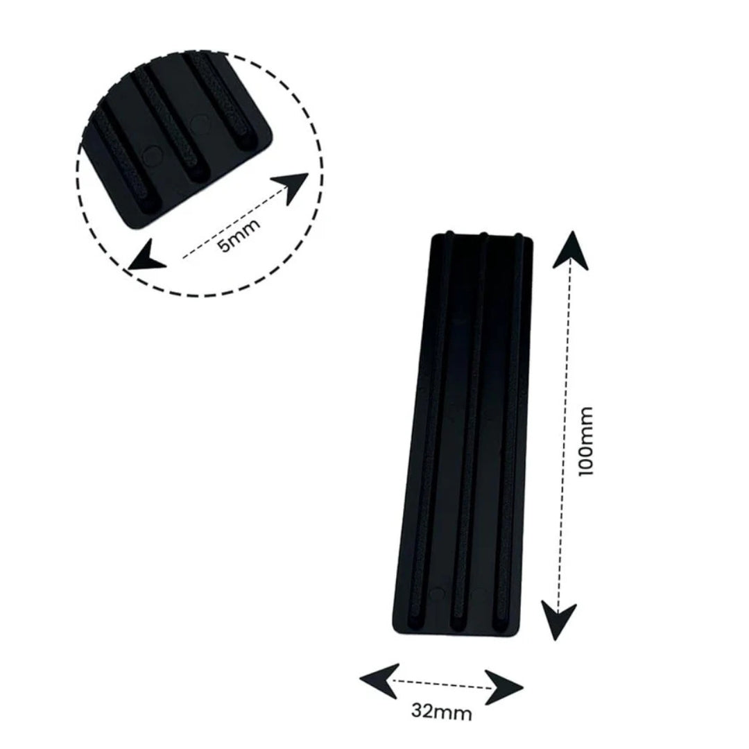 32mm Bridge Packers - Black HIPS Glazing Packers for Easy Leveling of Doors & Windows