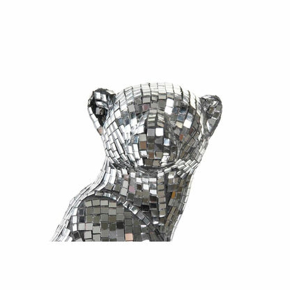 Decorative Figure DKD Home Decor Silver Leopard Resin (19,5 x 16 x 31,5 cm)
