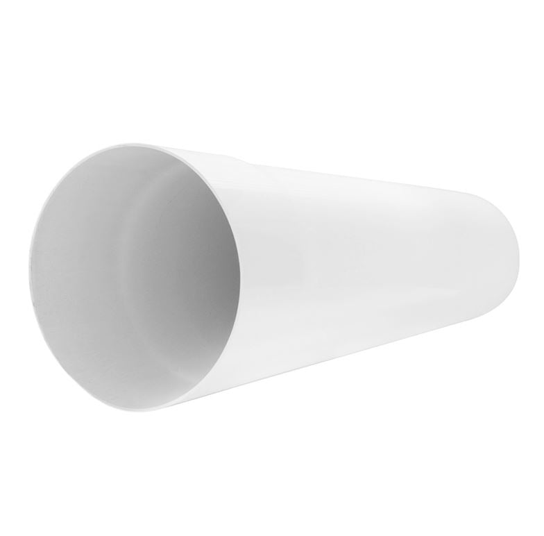 100mm Vent Duct Round Pipe Rigid PVC 50cm