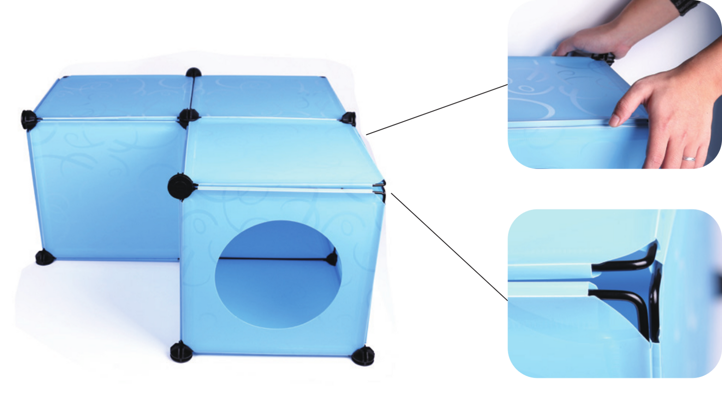 Kitty Cubby – Parts – Half-Snap White Ball