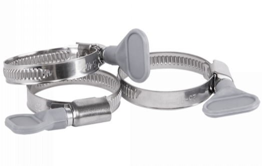 A2 Grip Hose Clip 100mm-120mm - Adjustable 304 Stainless Steel Duct Clamps Hose Pipe Clamps Air Ducting Clamp Worm Drive Hose Clamps