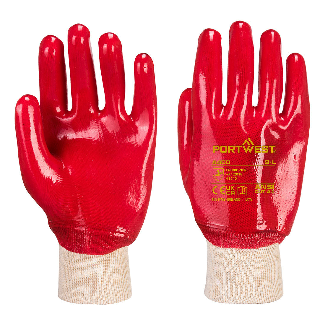 Portwest Grip PVC Knitwrist