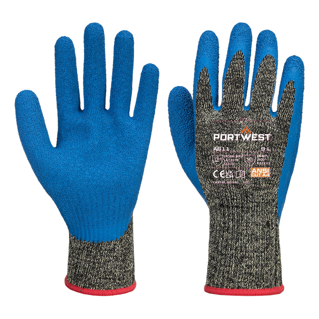 Portwest Cut D10 Latex Aramid Glove