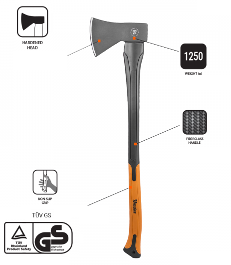 Universal Fiberglass Axe 1250g