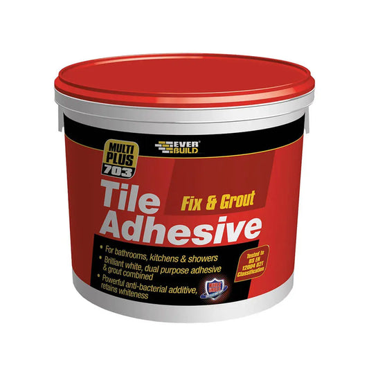 EVERBUILD® 703 Fix & Grout Tile Adhesive - Bathroom & Kitchen
