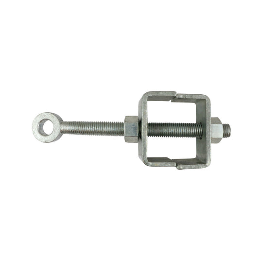 Adjustable Bottom Gate Fitting – Galvanised - 19mm Pin / 250mm Eye