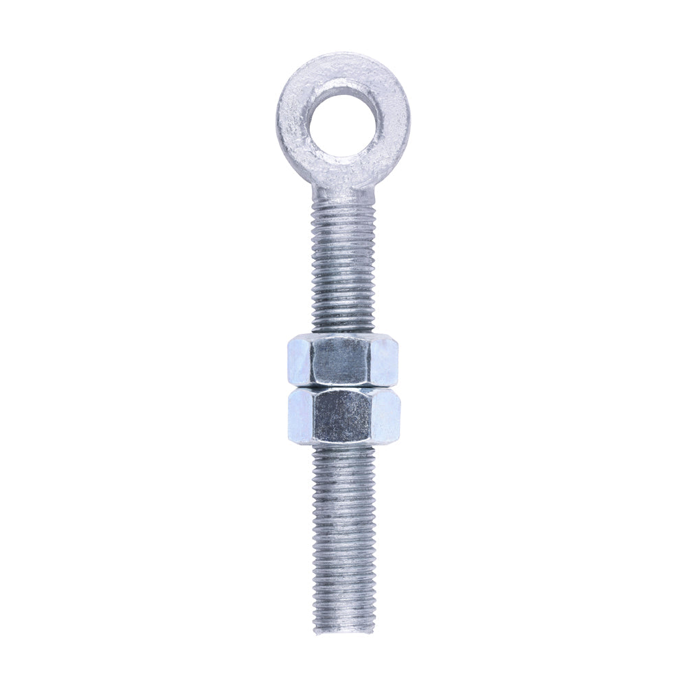 Adjustable Gate Eye with Nuts - Hot Dipped Galvanised