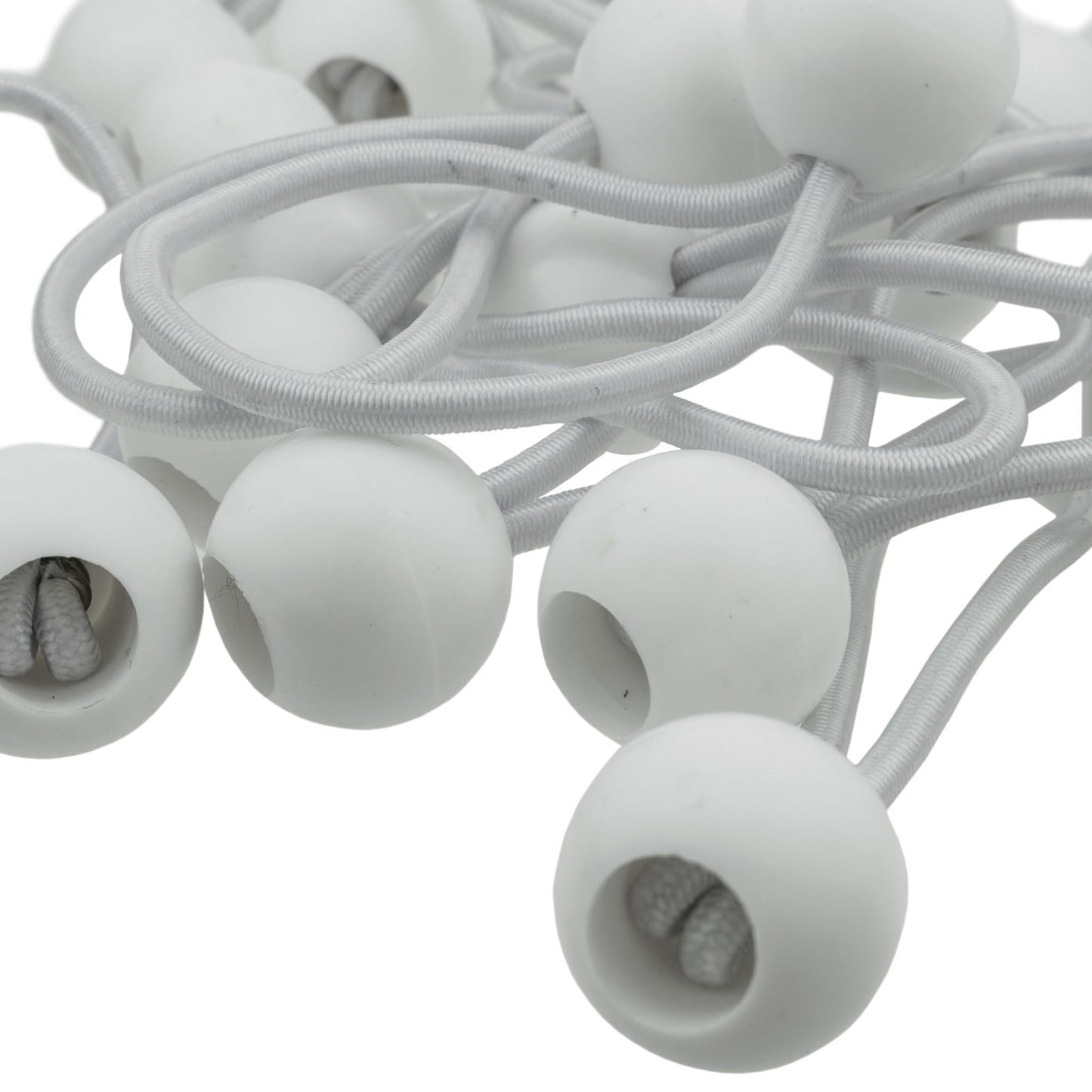 Clear M-Grade Tarpaulin with 20 x 4" Bungee Balls (White)