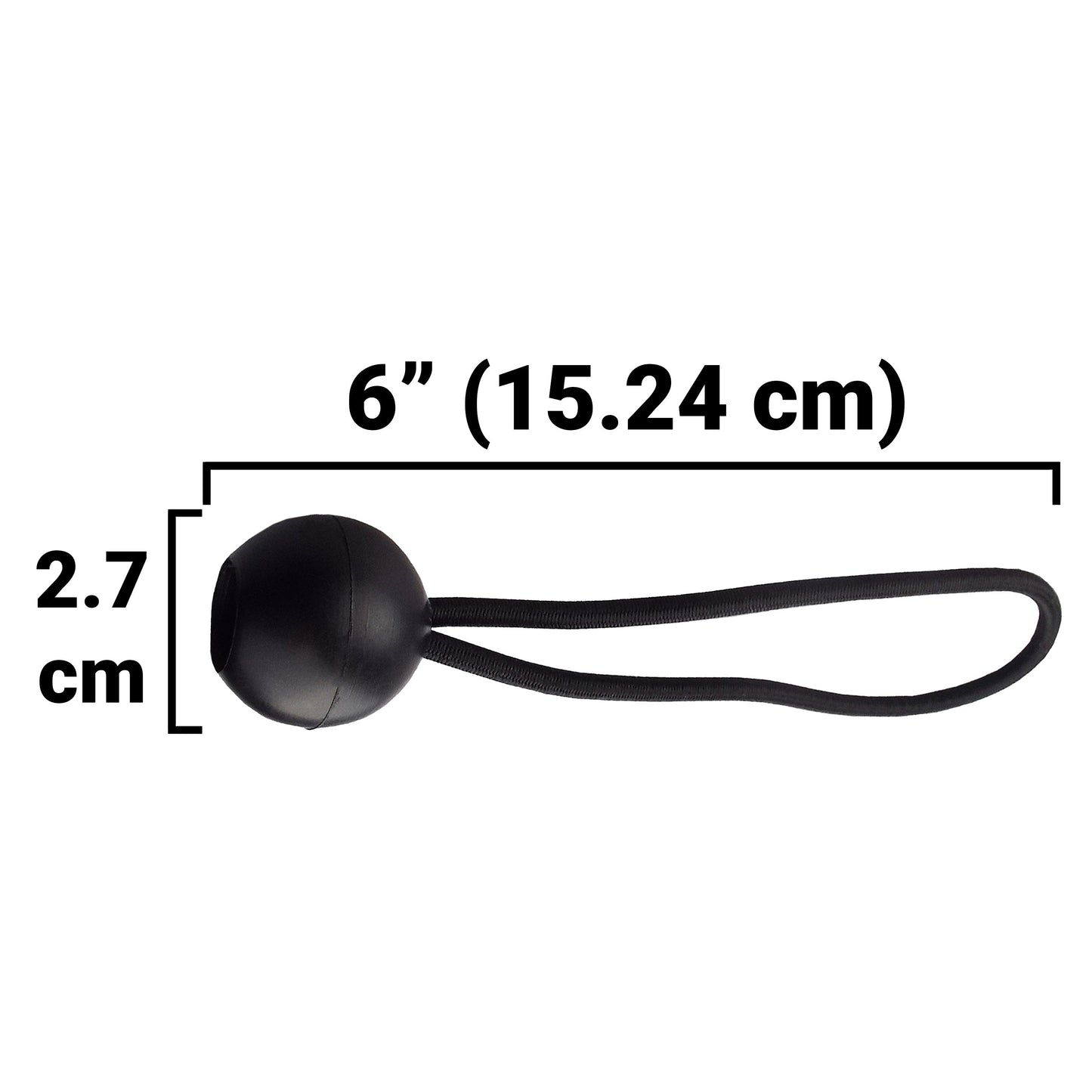 Clear XL-Grade Tarpaulin with 10 x 6" Bungee Balls (Black) and 10 x Screw Type Tarp Clips