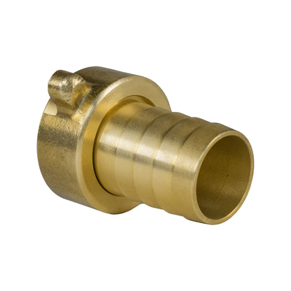Hose Connector Blue with In-Line BSPM Valve and 19mm Brass Barb
