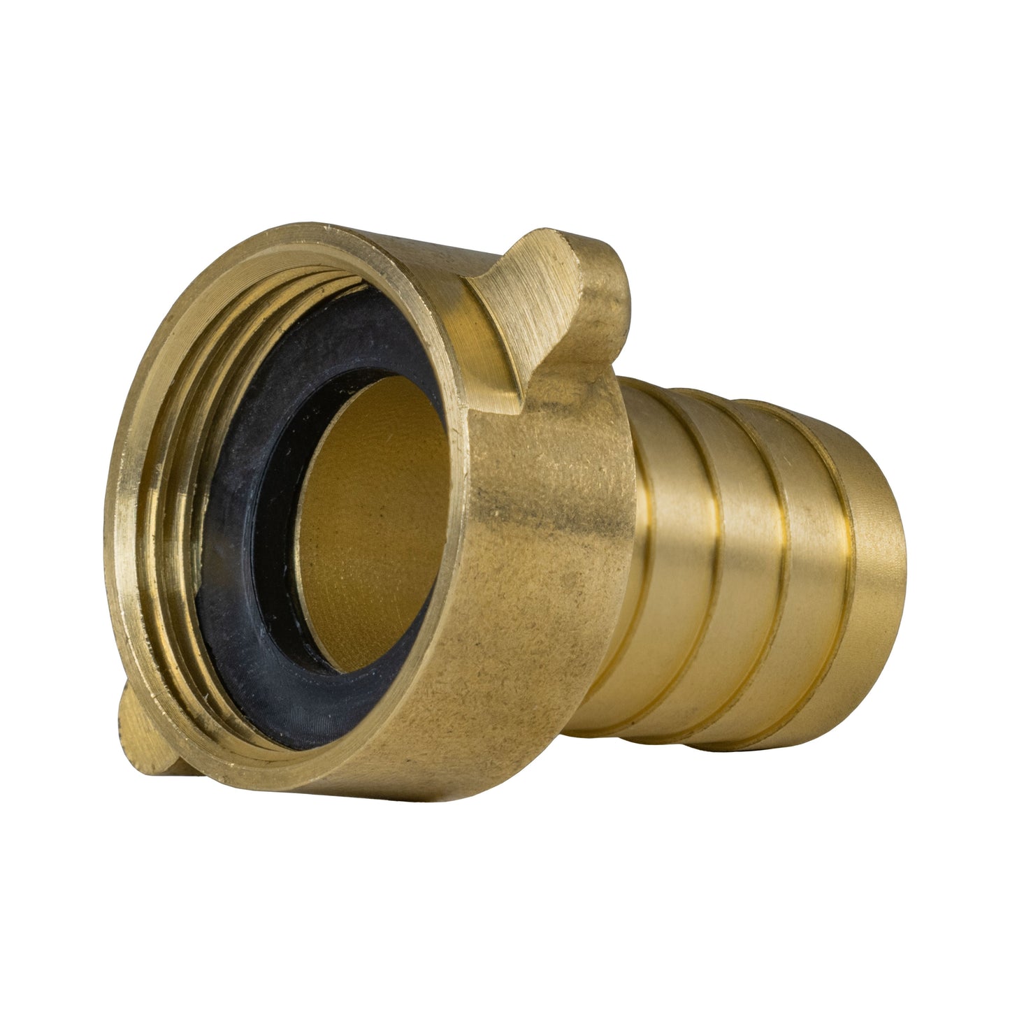 Hose Connector Blue with In-Line BSPM Valve and 19mm Brass Barb