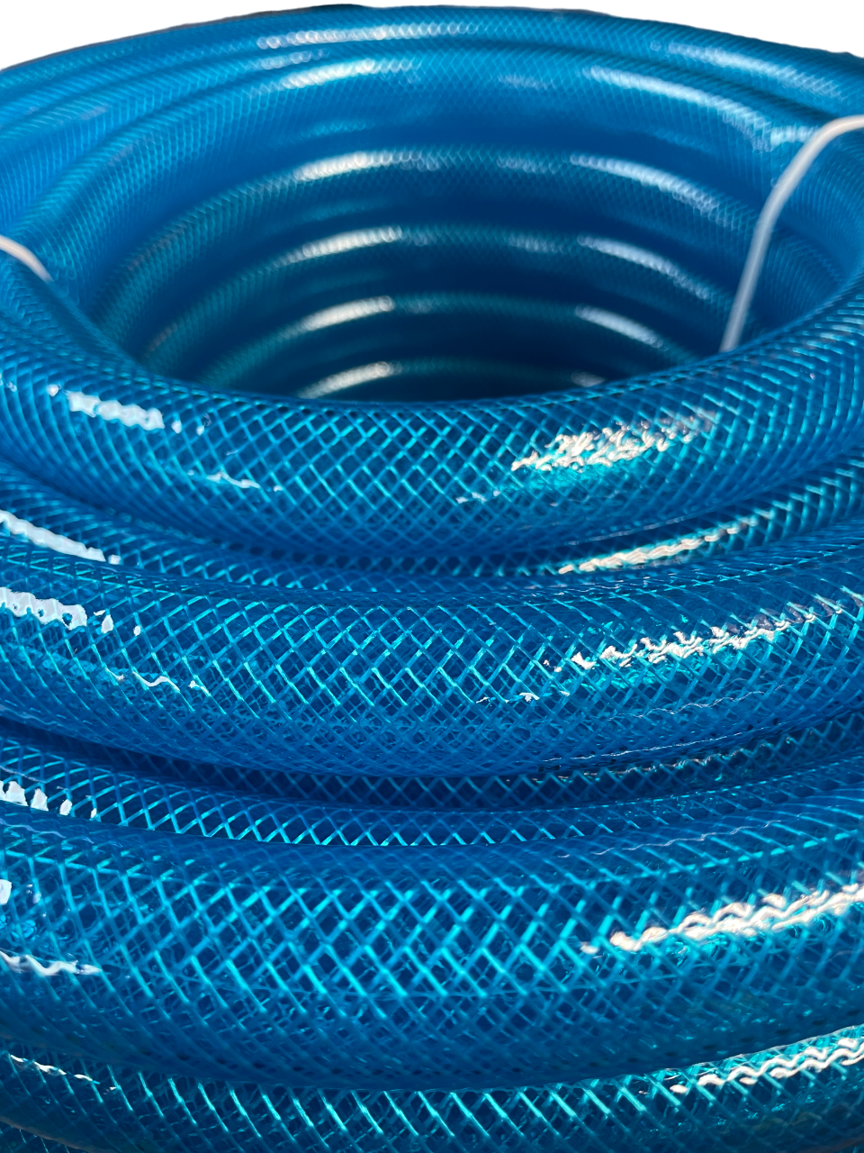 Braided Fuel Hose Blue Transparent PVC 19mm*2.1mm