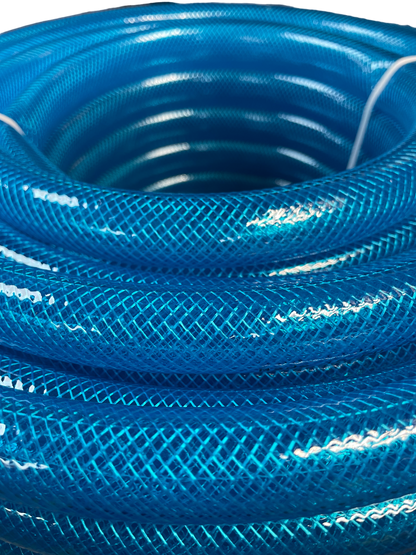 Braided Fuel Hose Blue Transparent PVC 19mm*2.1mm