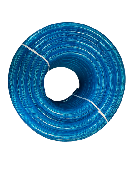 Braided Fuel Hose Blue Transparent PVC 19mm*2.1mm