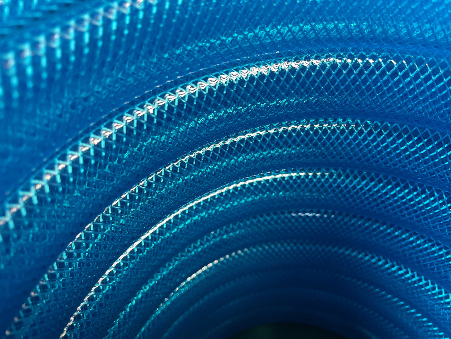 Braided Fuel Hose Blue Transparent PVC 19mm*2.1mm