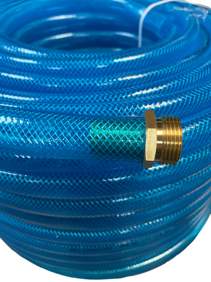 Braided Fuel Hose Blue Transparent PVC 19mm*2.1mm