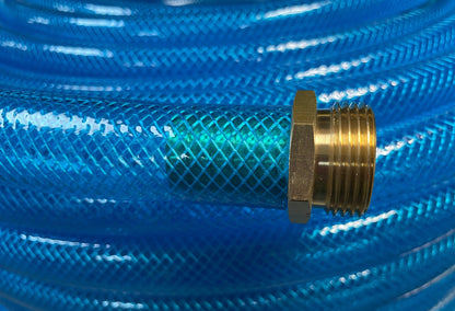Braided Fuel Hose Blue Transparent PVC 19mm*2.1mm
