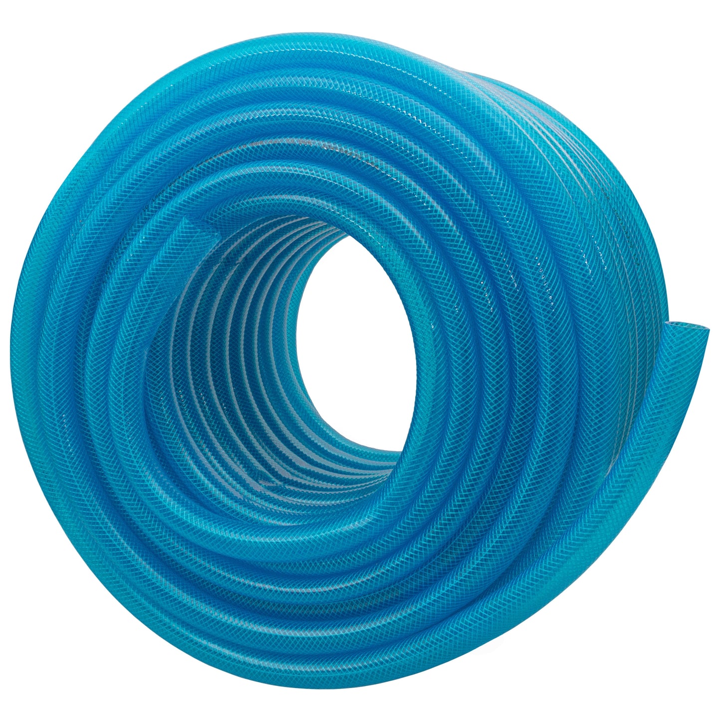 Braided Fuel Hose Blue Transparent PVC 19mm*2.1mm