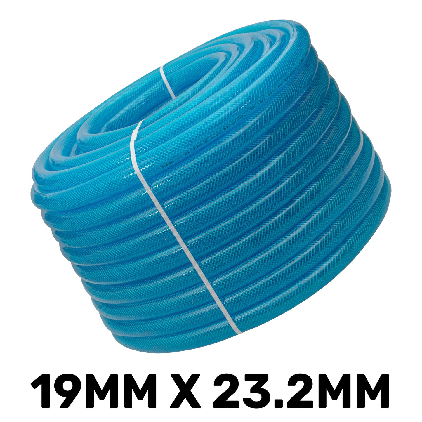 Braided Fuel Hose Blue Transparent PVC 19mm*2.1mm