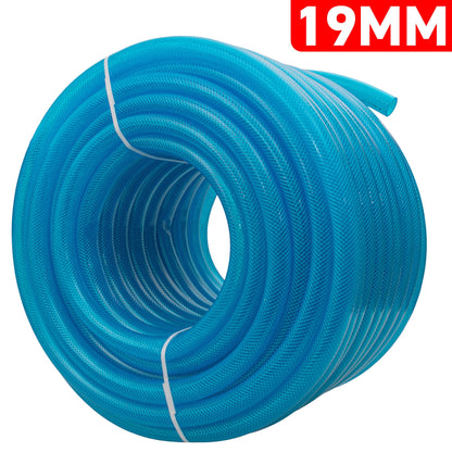 Braided Fuel Hose Blue Transparent PVC 19mm*2.1mm