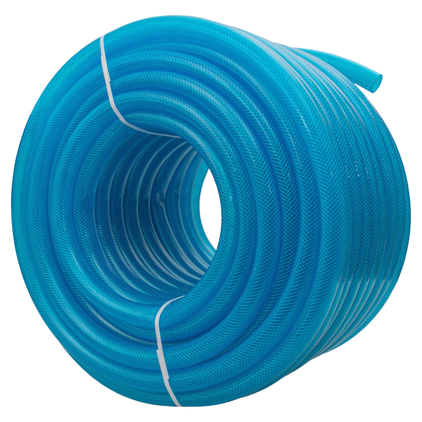 Braided Fuel Hose Blue Transparent PVC 19mm*2.1mm