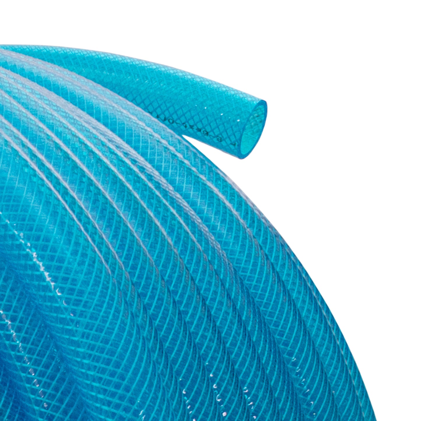 Braided Fuel Hose Blue Transparent PVC 19mm*2.1mm