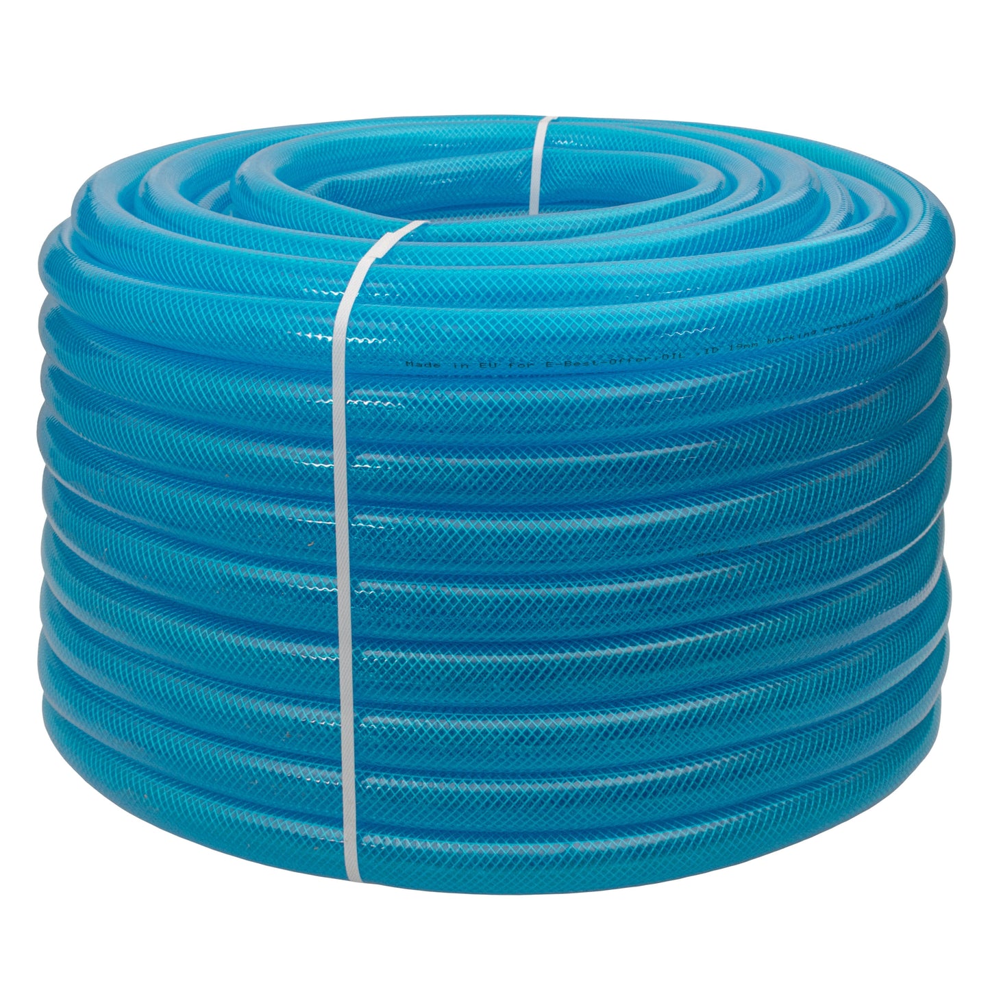 Braided Fuel Hose Blue Transparent PVC 19mm*2.1mm