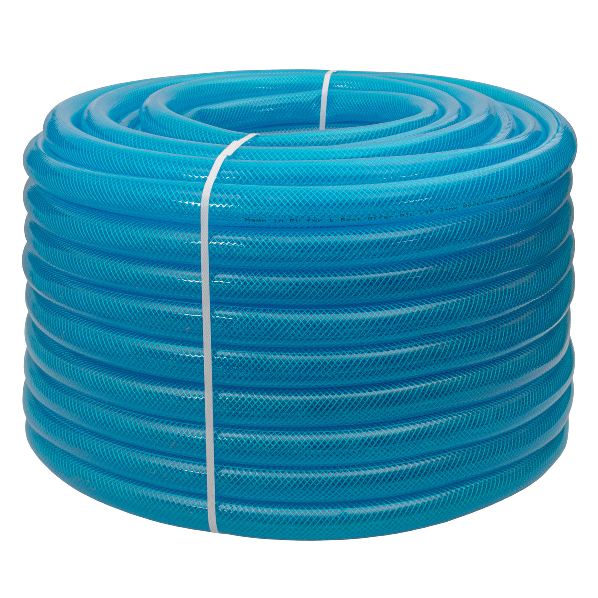 Braided Fuel Hose Blue Transparent PVC 25mm*2.6mm